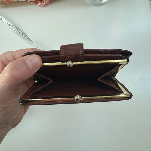 Coach Vintage Brown Wallet Cardholder with Kisslock - Picture 6 of 8